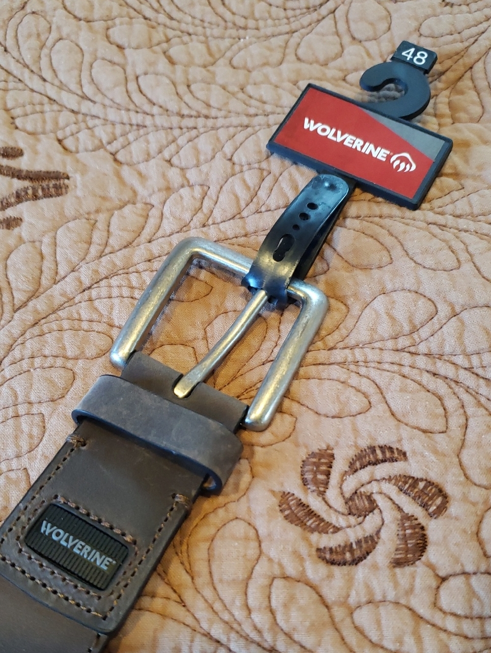 Wolverine Nubuck Leather Belt 48"